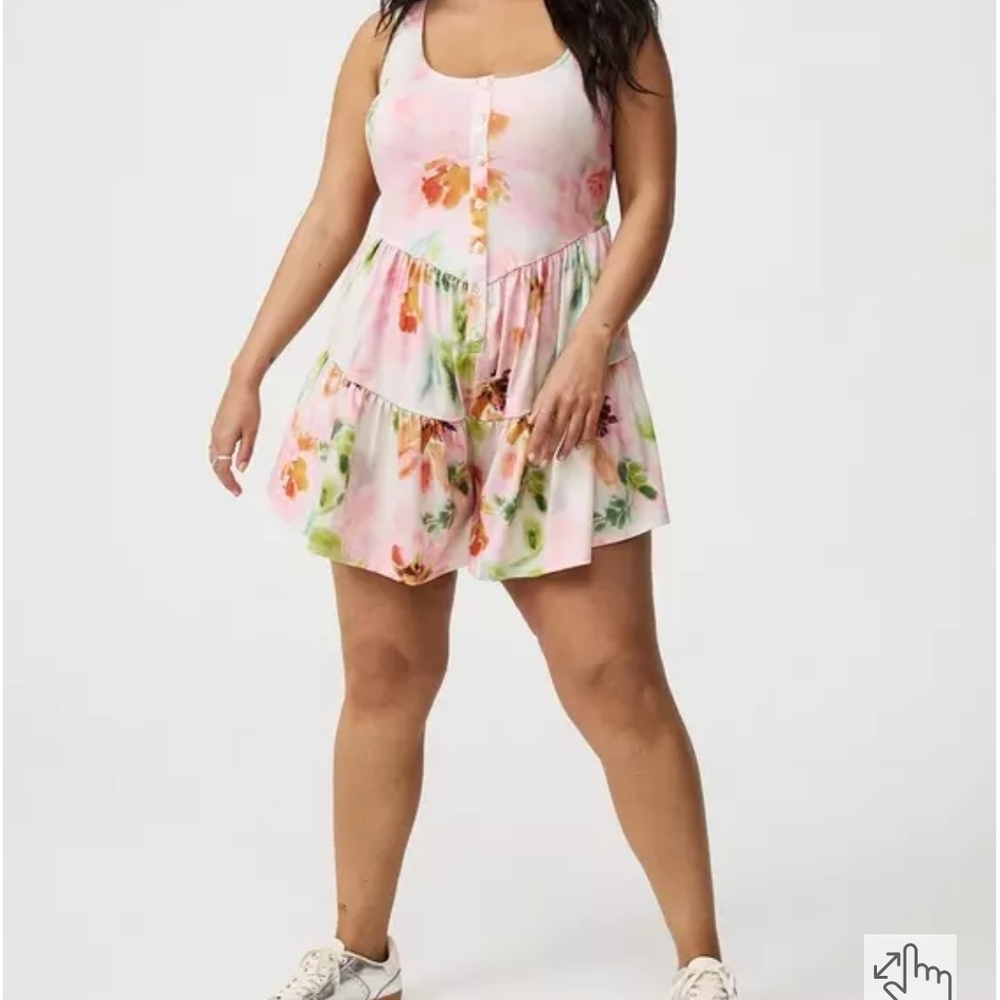 Torrid Scoop Neck Flirty Romper